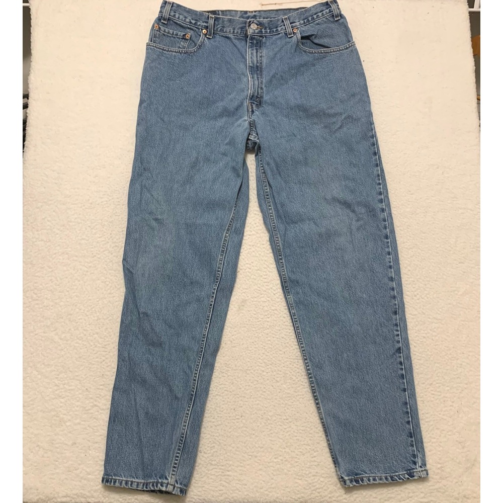 Vintage Levis 560 Loose Fit Tapered Leg Jeans Mens 38x34 (FITS 36x33) Blue Denim